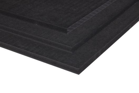 MDF zwart 122 x 244