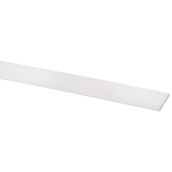 Afdekprofiel wit kunststof 2 x 20 mm, 260 cm