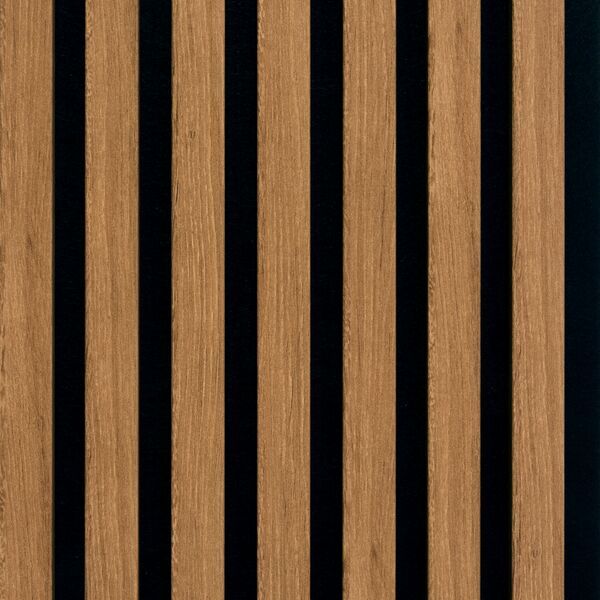Akoestische panelen brons eiken, 260 x 30 cm, 2 stuks - HM7725