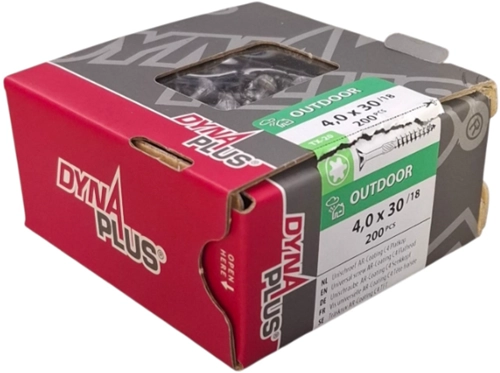 Dynaplus unischroef AR-Coating PK TX-20, 4 x 30 mm, 200 stuks