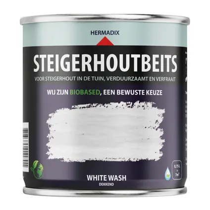 Hermadix steigerhoutbeits whitewash 0,75L
