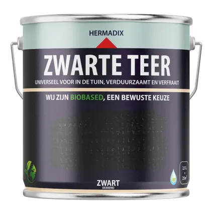 Hermadix zwarte teer 2,5l