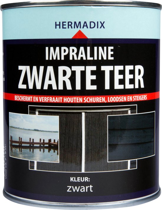 Hermadix zwarte teer 0,75l