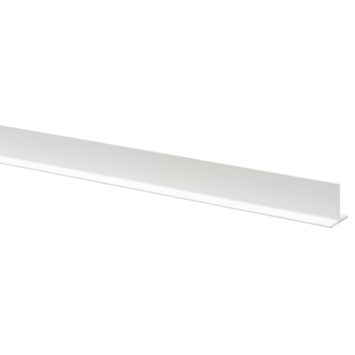 T-profiel kunststof wit, 18 x 18 mm, 260 cm
