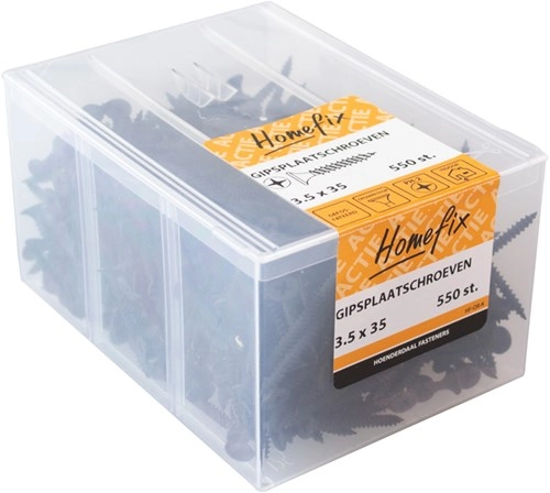Gipsplaatschroef gefosfateerd fijn PH-2, 3,5 x 35 mm, 550 stuks