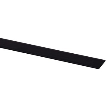 Afdekprofiel zwart kunststof 2 x 30 mm, 260 cm