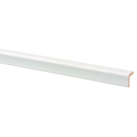 Hoeklat grenen wit gegrond 13 x 13 mm, 270 cm