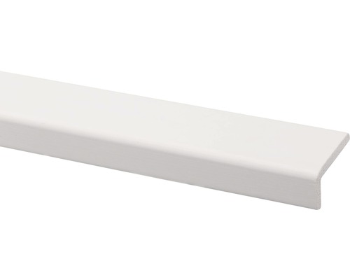 Hoeklat wit grenen gegrond 21 x 43 mm, 270 cm