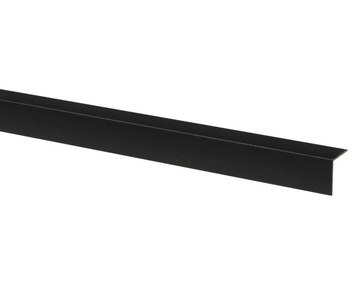 Hoekprofiel zwart kunststof 20 x 20 mm, 260 cm