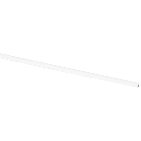 Kwartrond grenen gegrond wit, 7 x 7 mm, 270 cm