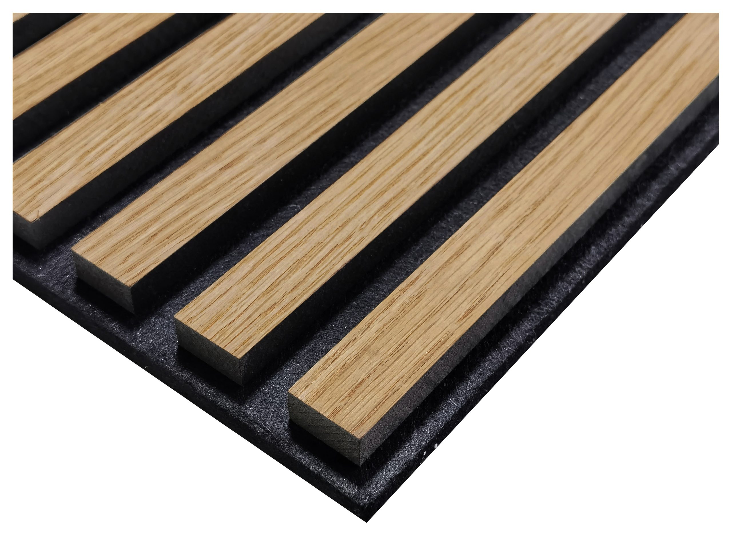Akoestische wandpaneel licht eiken, 260 x 52,6 cm, dikte 22mm, HM4351