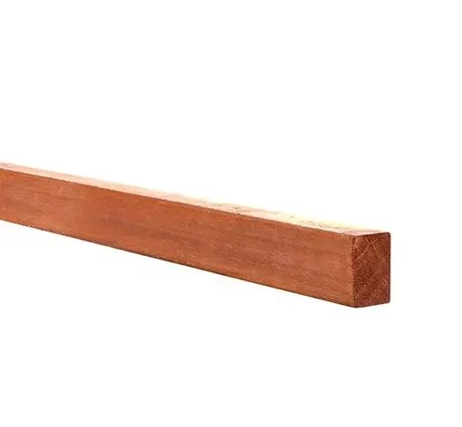 Azobe hardhouten regel 4-zijdig glad geschaafd, 4,5 x 7 x 300 cm