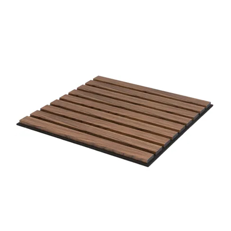 MDF akoestisch tegel, walnoot, 50 x 50 cm, 4 stuks, HM5653 afbeelding 1