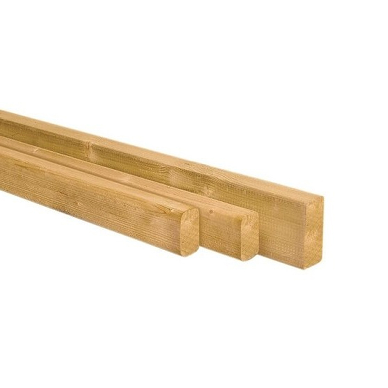 Scandinavisch vuren groen geïmpregneerd geschaafde gording 4,5 x 14,5 x 300 cm