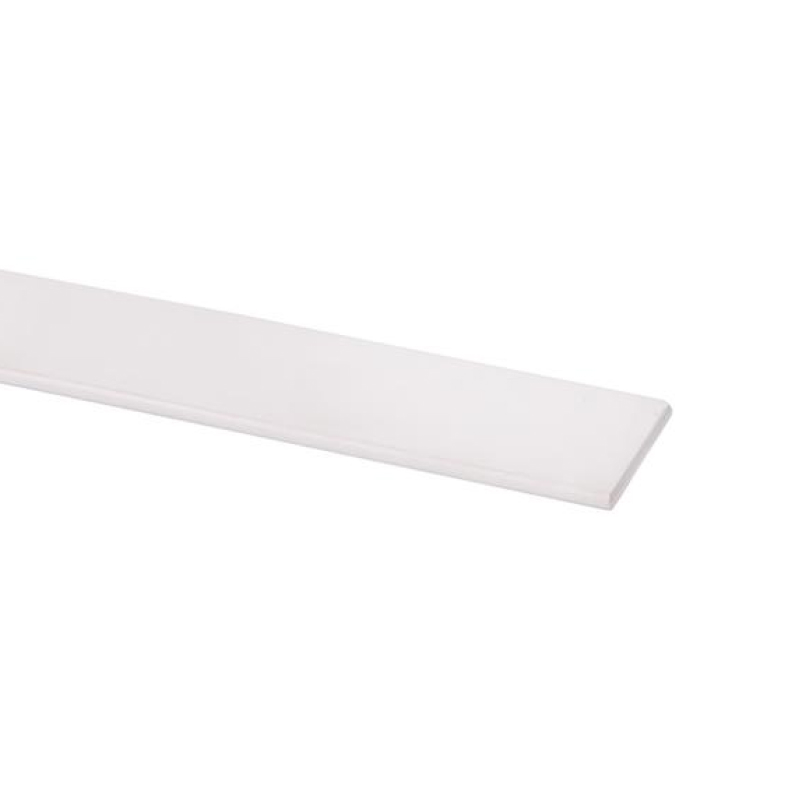 Afdekprofiel wit kunststof 2 x 30 mm, 260 cm