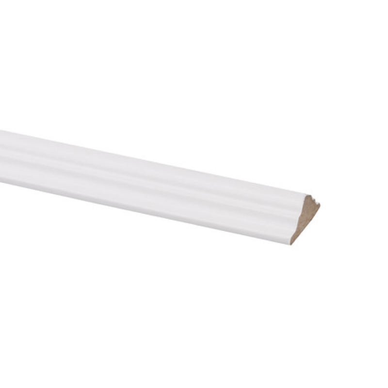 Decorlijst MDF folie wit (1022) 9 x 22 mm, 260 cm afbeelding 1
