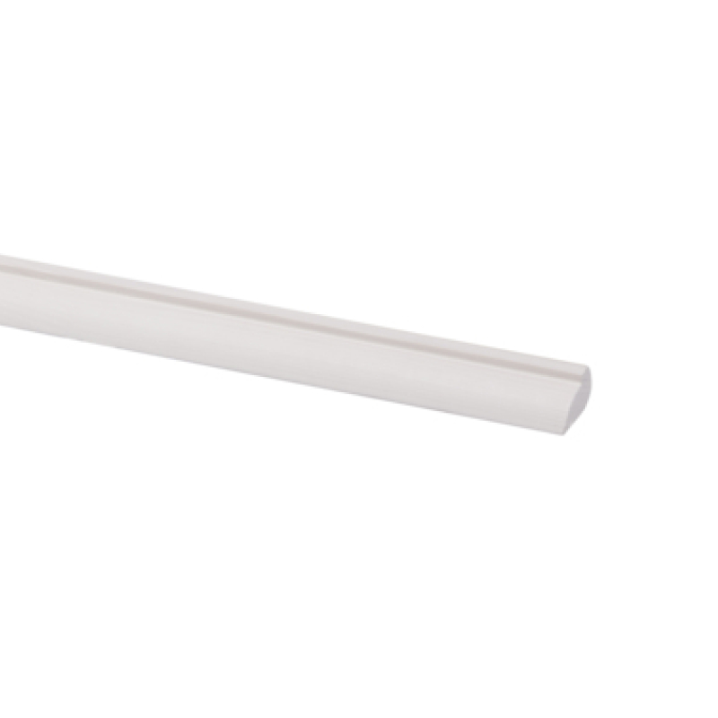 Glaslat grenen wit gegrond 9 x 15 mm, 270 cm afbeelding 1