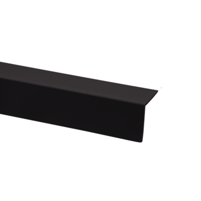 Hoekprofiel zwart kunststof 20 x 20 mm, 260 cm afbeelding 1