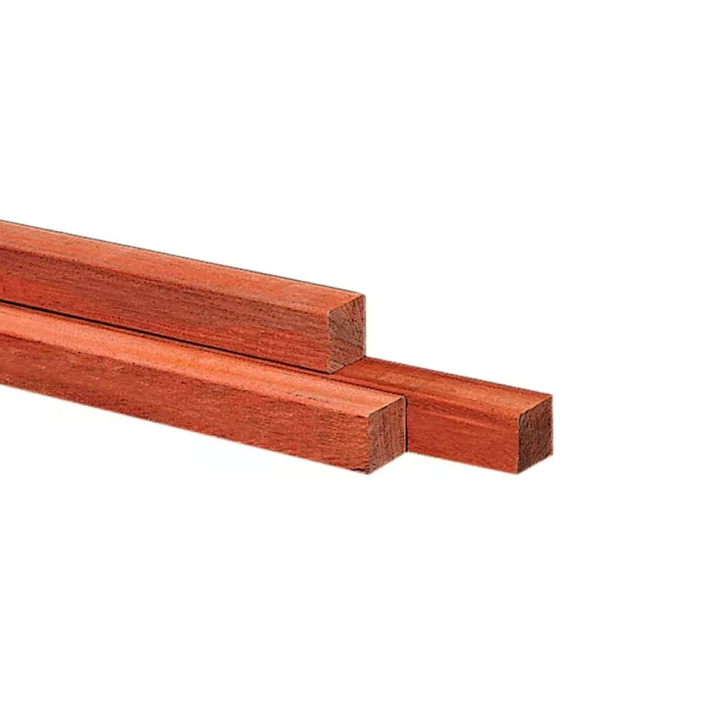 AZ Hardhouten paal fijnbezaagd gepunt, 4 x 4 x 150 cm afbeelding 1